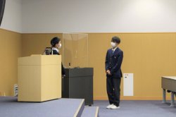 鳥取湖陵高等学校　情報科学科の生徒による挨拶